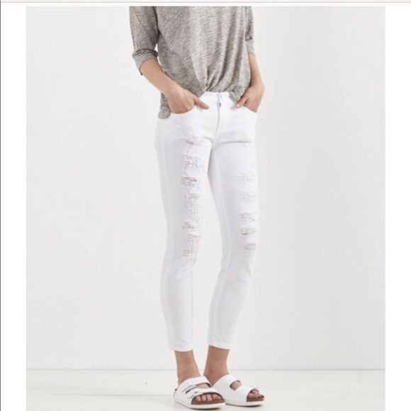 Current Elliot white Stiletto jeans size 24 - Picture 3 of 9